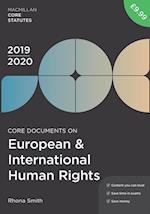 Core Documents on European and International Human Rights 2019-20