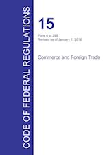 Code of Federal Regulations Title 15, Volume 1, January 1, 2016