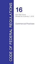 Code of Federal Regulations Title 16, Volume 2, January 1, 2016