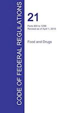 Cfr 21, Parts 800 to 1299, Food and Drugs, April 01, 2016 (Volume 8 of 9)