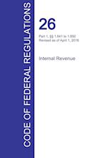 Cfr 26, Part 1, 1.641 to 1.850, Internal Revenue, April 01, 2016 (Volume 10 of 22)