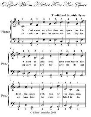 O God Whom Neither Time Nor Space - Easy Piano Sheet Music