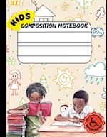 Single Lined Composition Notebook for Kids