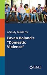 A Study Guide for Eavan Boland's "Domestic Violence"