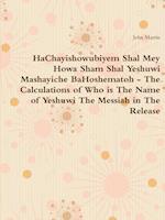 HaChayishowubiyem Shal Mey Howa Sham Shal Yeshuwi Mashayiche BaHoshematoh - The Calculations of Who is The Name of Yeshuwi The Messiah in The Release