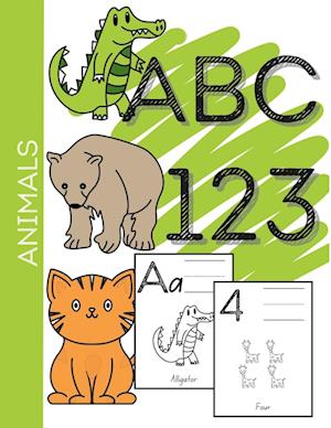 Animal ABC-123 Learning Coloring Book