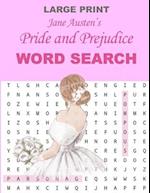 Jane Austen's Pride and Prejudice Word Search: Word Search for Adults, Puzzler Lovers Gift, Pink Floral Cover 