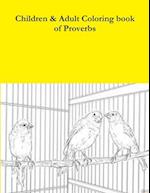 Children & Adult Coloring book of Proverbs