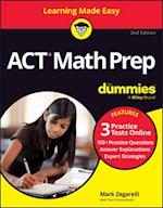 ACT Math Prep for Dummies with Online Practice
