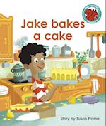 Jake bakes a cake