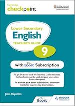 Cambridge Checkpoint Lower Secondary English Teacher's Guide 9 with Boost Subscription