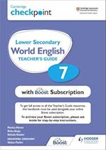 Cambridge Checkpoint Lower Secondary World English Teacher's Guide 7 with Boost Subscription Booklet