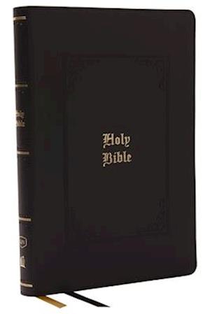 KJV Bible, Giant Print Thinline Bible, Vintage Series, Leathersoft, Black, Red Letter, Thumb Indexed, Comfort Print