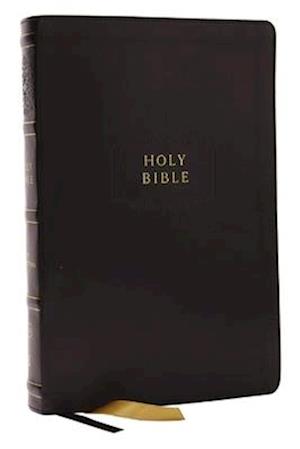 KJV Holy Bible with Apocrypha and 73,000 Center-Column Cross References, Black Leathersoft, Red Letter, Comfort Print: King James Version