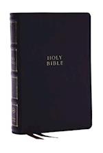 Kjv, Compact Center-Column Reference Bible, Genuine Leather, Black, Red Letter, Thumb Indexed, Comfort Print