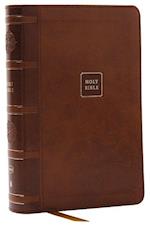 NKJV, Compact Paragraph-Style Reference Bible, Leathersoft, Brown, Red Letter, Comfort Print