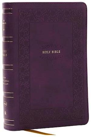NKJV, Compact Paragraph-Style Reference Bible, Leathersoft, Purple, Red Letter, Comfort Print
