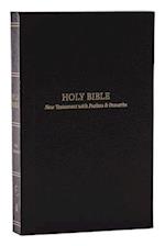 KJV, Pocket New Testament with Psalms and   Proverbs, Softcover, Black, Red Letter, Comfort Print