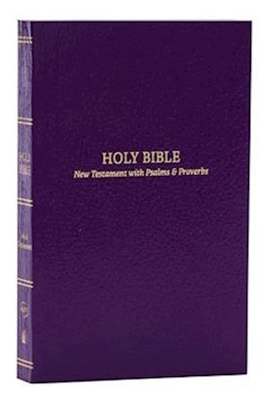 KJV, Pocket New Testament with Psalms and   Proverbs, Softcover, Purple, Red Letter, Comfort Print