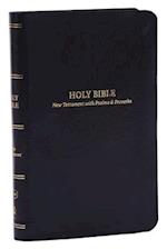 KJV, Pocket New Testament with Psalms and   Proverbs, Leatherflex, Black, Red Letter, Comfort Print