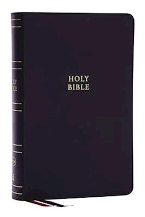 NKJV, Single-Column Reference Bible, Verse-by-verse, Bonded Leather, Black, Red Letter, Thumb Indexed, Comfort Print