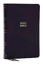 NKJV, Single-Column Reference Bible, Verse-by-verse, Bonded Leather, Black, Red Letter, Thumb Indexed, Comfort Print