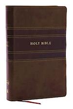NKJV Holy Bible, Personal Size Large Print Reference Bible, Brown, Leathersoft, 43,000 Cross References, Red Letter, Comfort Print: New King James Version