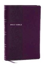 NKJV Holy Bible, Personal Size Large Print Reference Bible, Purple, Leathersoft, 43,000 Cross References, Red Letter, Thumb Indexed, Comfort Print: New King James Version