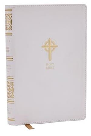 Nrsvce Sacraments of Initiation Catholic Bible, White Leathersoft, Comfort Print