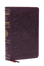 NKJV Large Print Reference Bible, Purple Leathersoft, Red Letter, Comfort Print (Sovereign Collection)