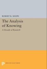 Analysis of Knowing