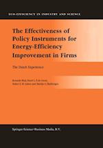 Effectiveness of Policy Instruments for Energy-Efficiency Improvement in Firms