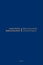 Linguistic Bibliography for the Year 2001 / Bibliographie Linguistique de l'année 2001