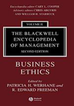 The Blackwell Encyclopedia of Management – Business Ethics V 2 2e