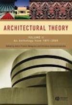 Architectural Theory – An Anthology from 1871 to 2005 V 2