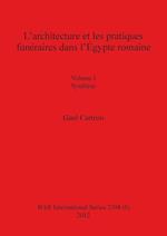 L'architecture et les pratiques funéraires dans l'Égypte romaine