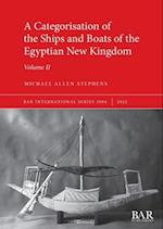 A Categorisation of the Ships and Boats of the Egyptian New Kingdom 