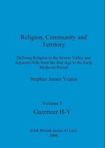 Religion, Community and Territory, Volume 3