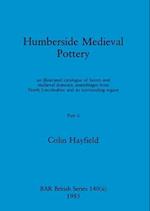 Humberside Medieval Pottery, Part ii