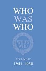 Who Was Who Volume IV (1941-1950)