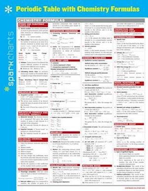 Periodic Table with Chemistry Formulas Sparkcharts, Volume 50