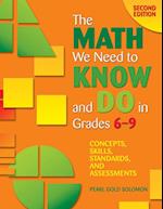 The Math We Need to Know and Do in Grades 6–9