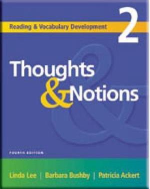 Reading and Vocabulary Development 2: Thoughts & Notions