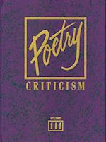 Poetry Criticism, Volume 111