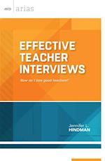 Effective Teacher Interviews