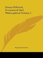 Essays Political, Economical And Philosophical Volume 1