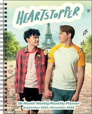 Heartstopper 16-Month 2024-2025 Weekly/Monthly Planner Calendar with Bonus Stick