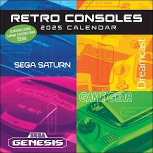 Retro Consoles 2025 Wall Calendar