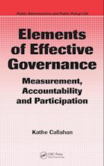 Elements of Effective Governance