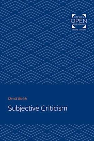 Subjective Criticism